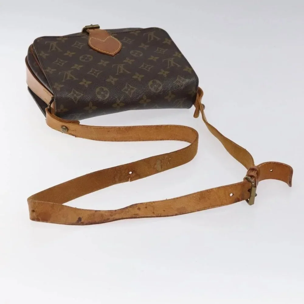 LOUIS VUITTON Monogram Cartouchiere MM Shoulder Bag M51253 LV Auth 123706 - Picture 8 of 16